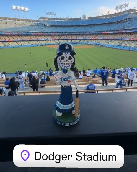 Sugar Skull 2024 Dodgers Bobblehead SGA