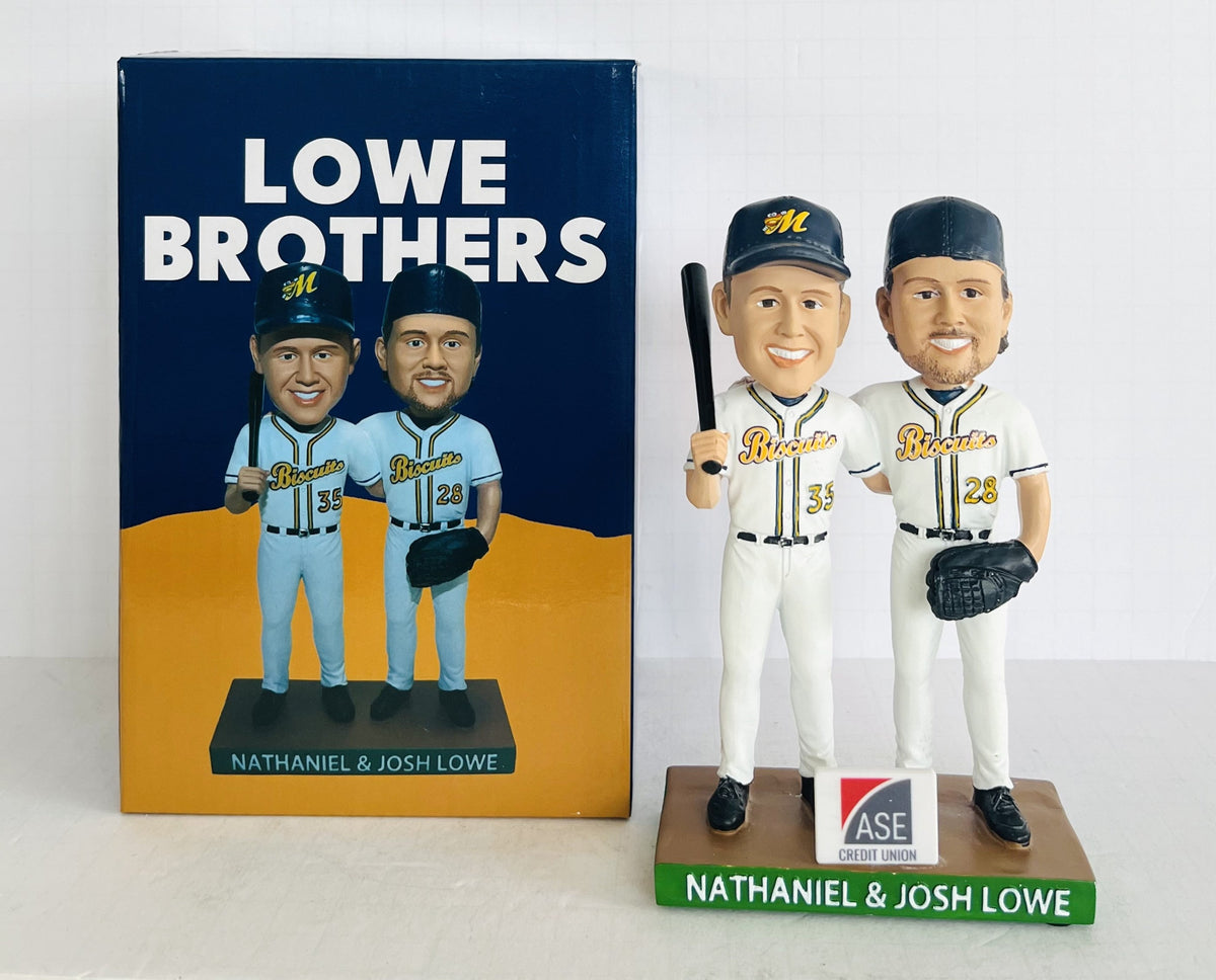 Nathaniel and Josh Lowe 2024 Biscuits Bobblehead SGA