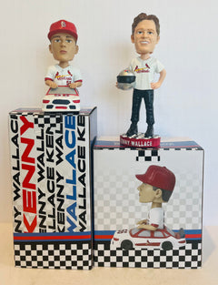 Kenny Wallace and Ryan Helsley SGA Bobblehead Set