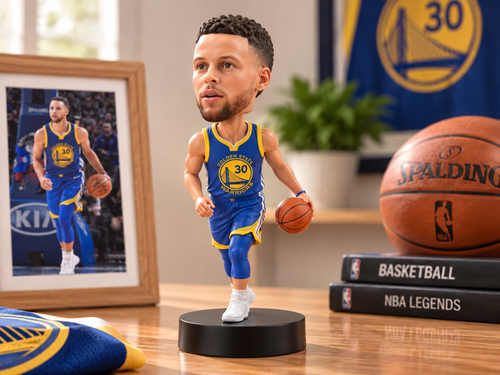Custom sports bobblehead made from a photo