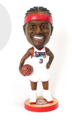 Allen Iverson Philadelphia 76ers bobblehead — alternate front view