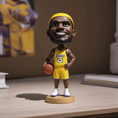 LeBron James Lakers bobblehead — lifestyle desk display view