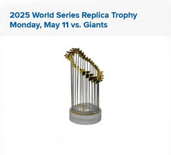 2025 World Series Dodgers Trophy 2026 SGA